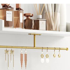 NWOT Hanging Jewelry Organizing Gold Wall or Shelf Mount Gold Bar (1)
